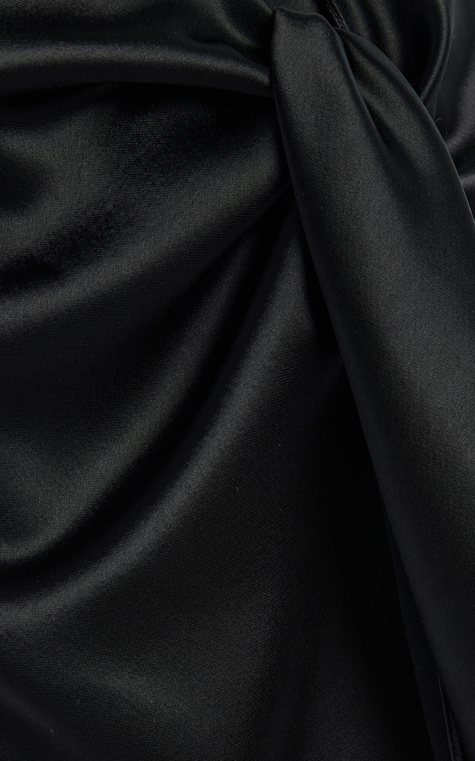 De Lovie Satin Maxi Wrap Skirt black - 5