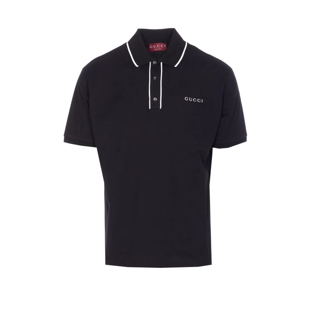 Gucci Men Gucci Embroidered Polo - 1