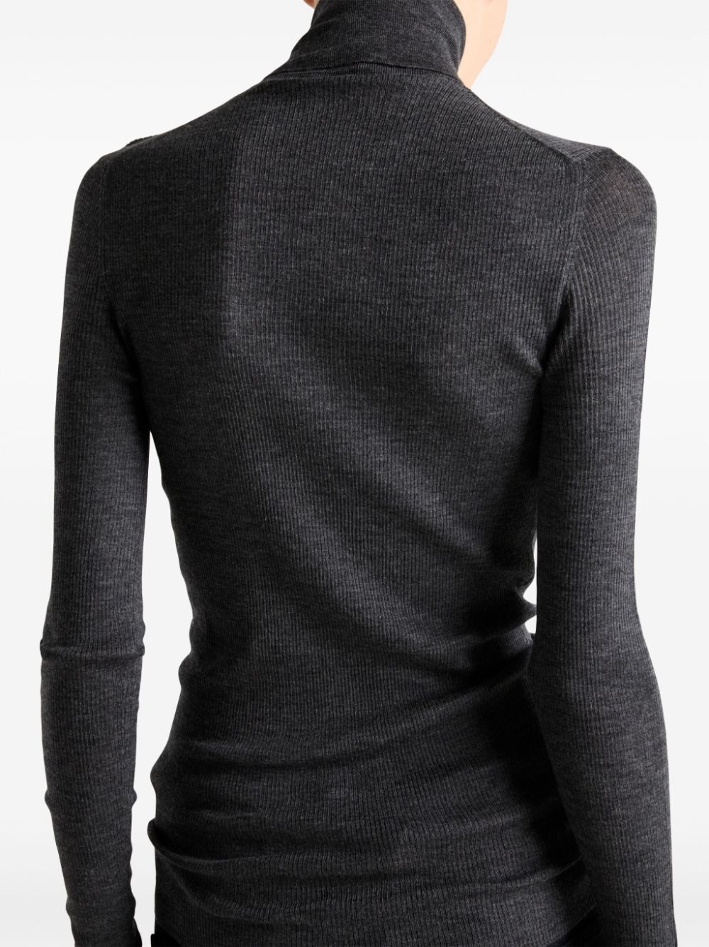 wool turtleneck sweater - 4