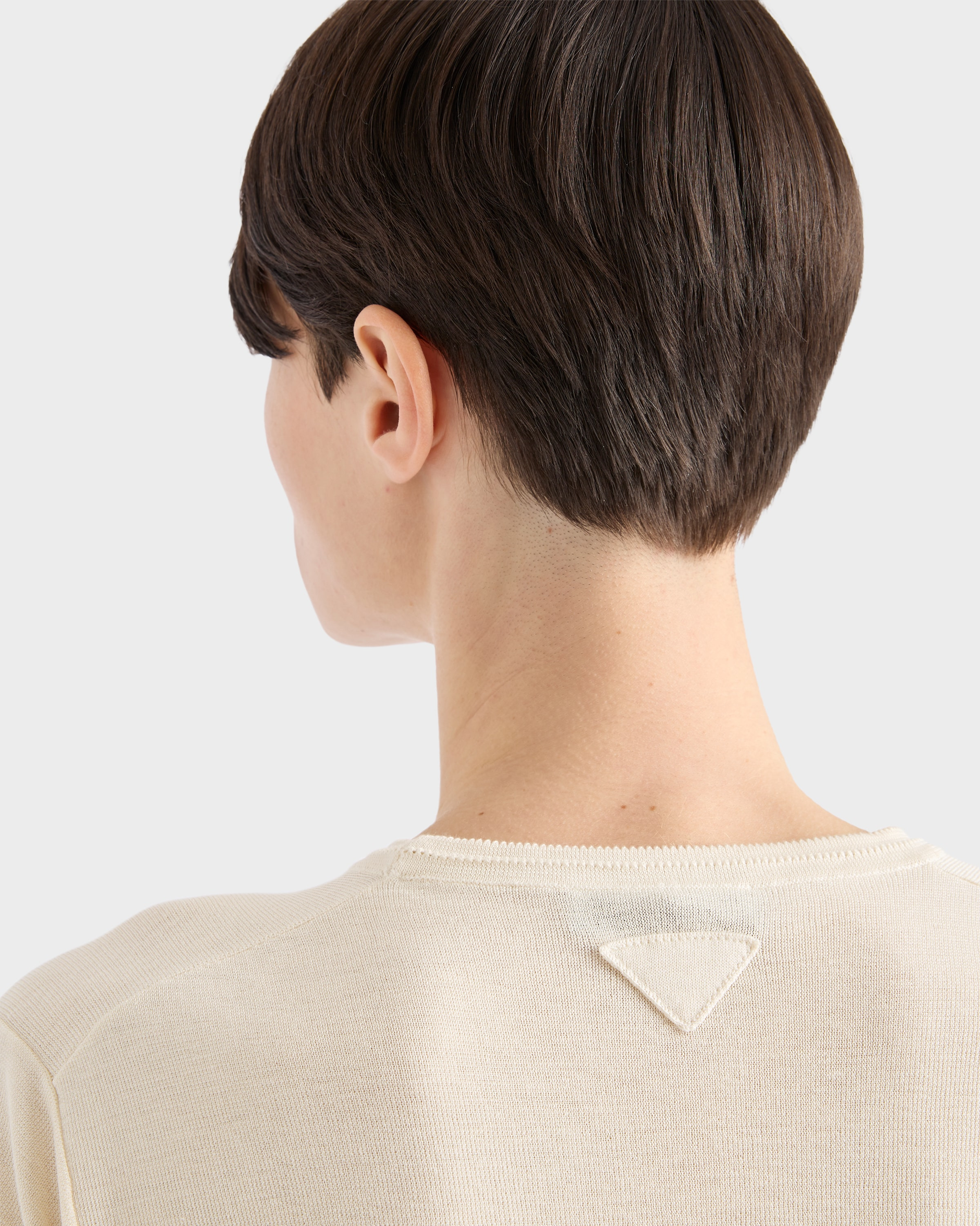 Silk and cotton crew-neck sweater - 6
