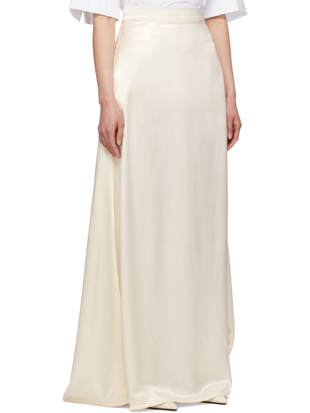 White A-Line Maxi Skirt - 2