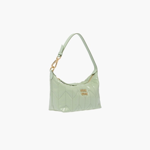 Miu Spirit matelassé patent leather mini-bag - 6