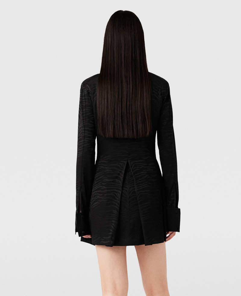 Tiger Print Tie-Neck Midi Dress 4