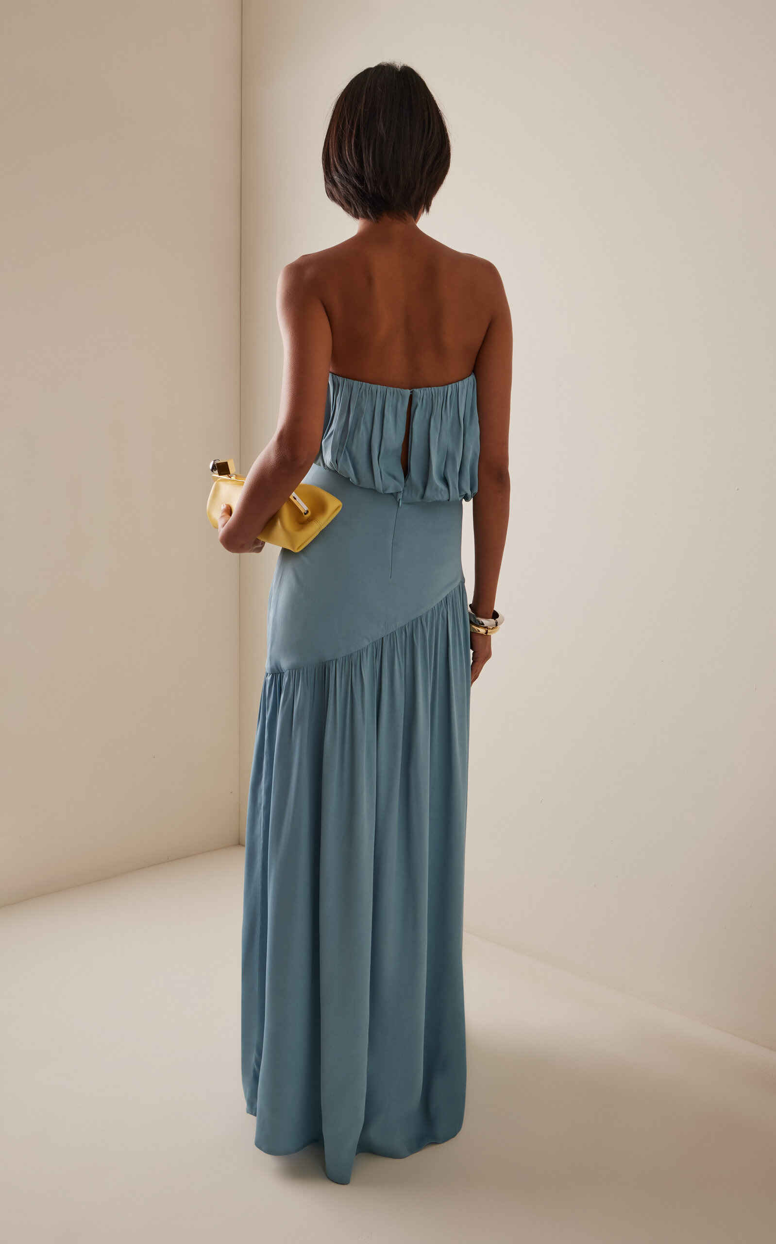 Seraphic Strapless Maxi Dress blue - 4