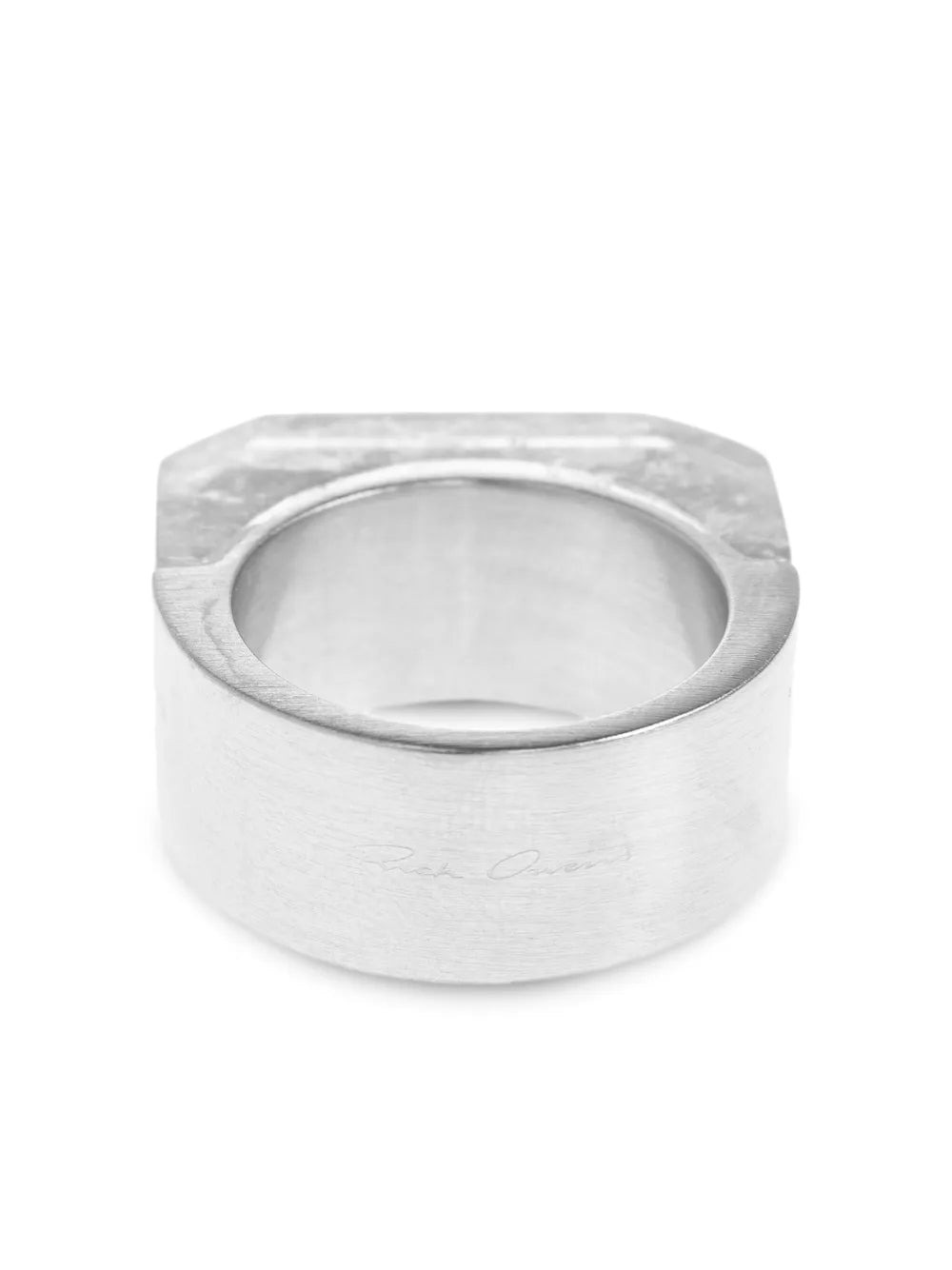 Rick Owens Men Hollywood Double Crystal Ring - 3