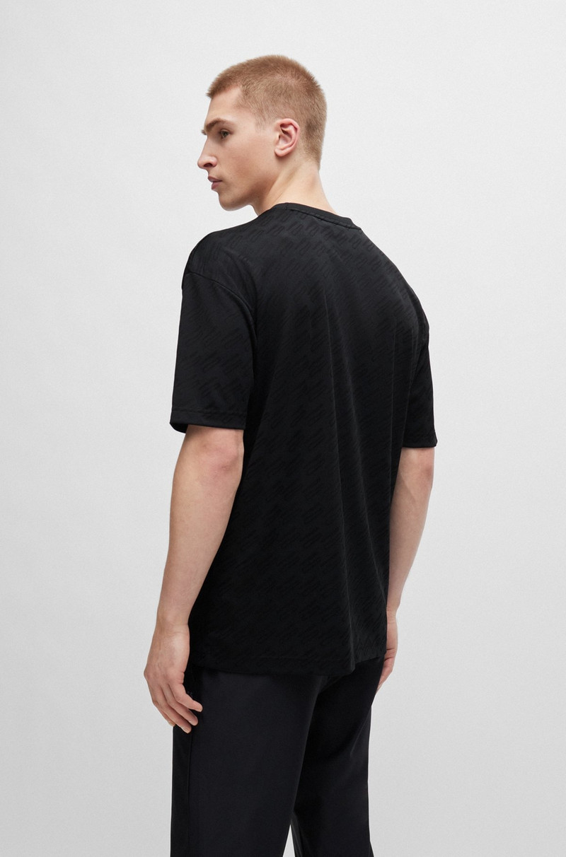 RELAXED-FIT T-SHIRT WITH ALL-OVER MONOGRAM JACQUARD 5