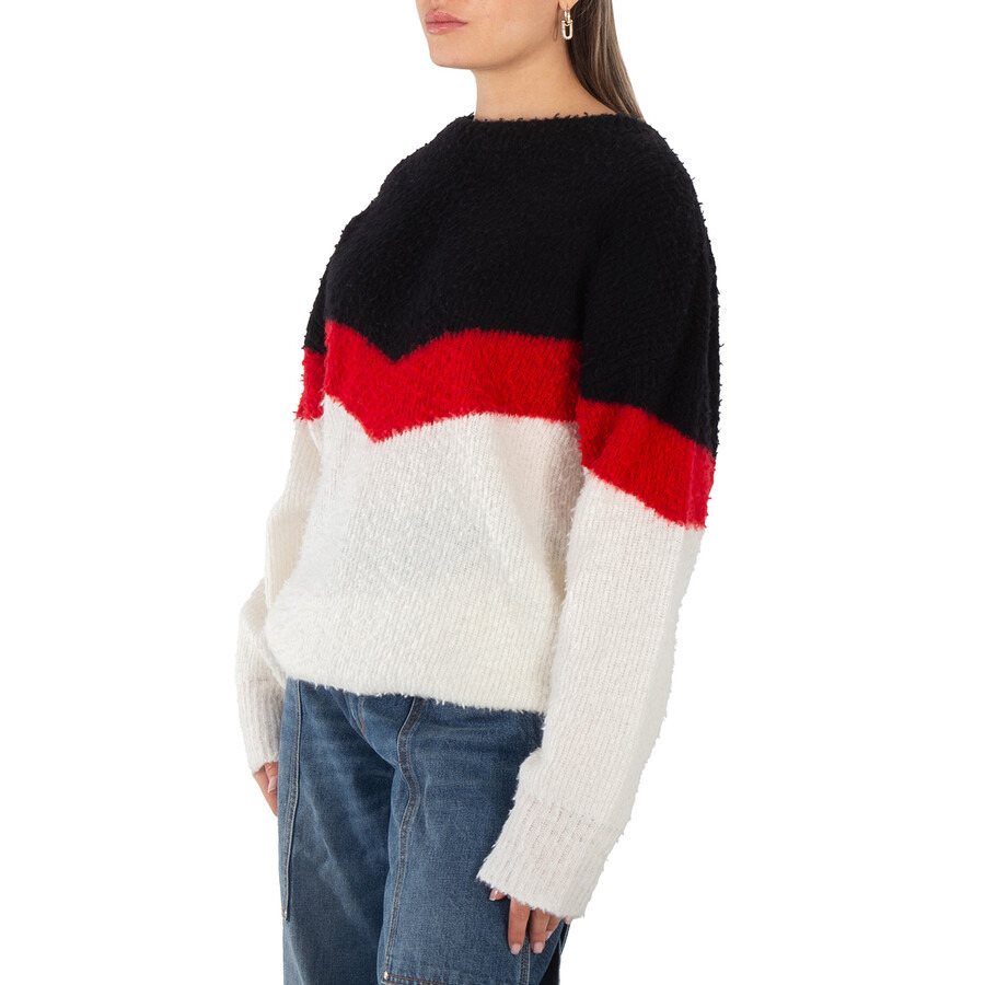 Stella McCartney Ladies Multi Chevron Stripe Cape Jumper - 2