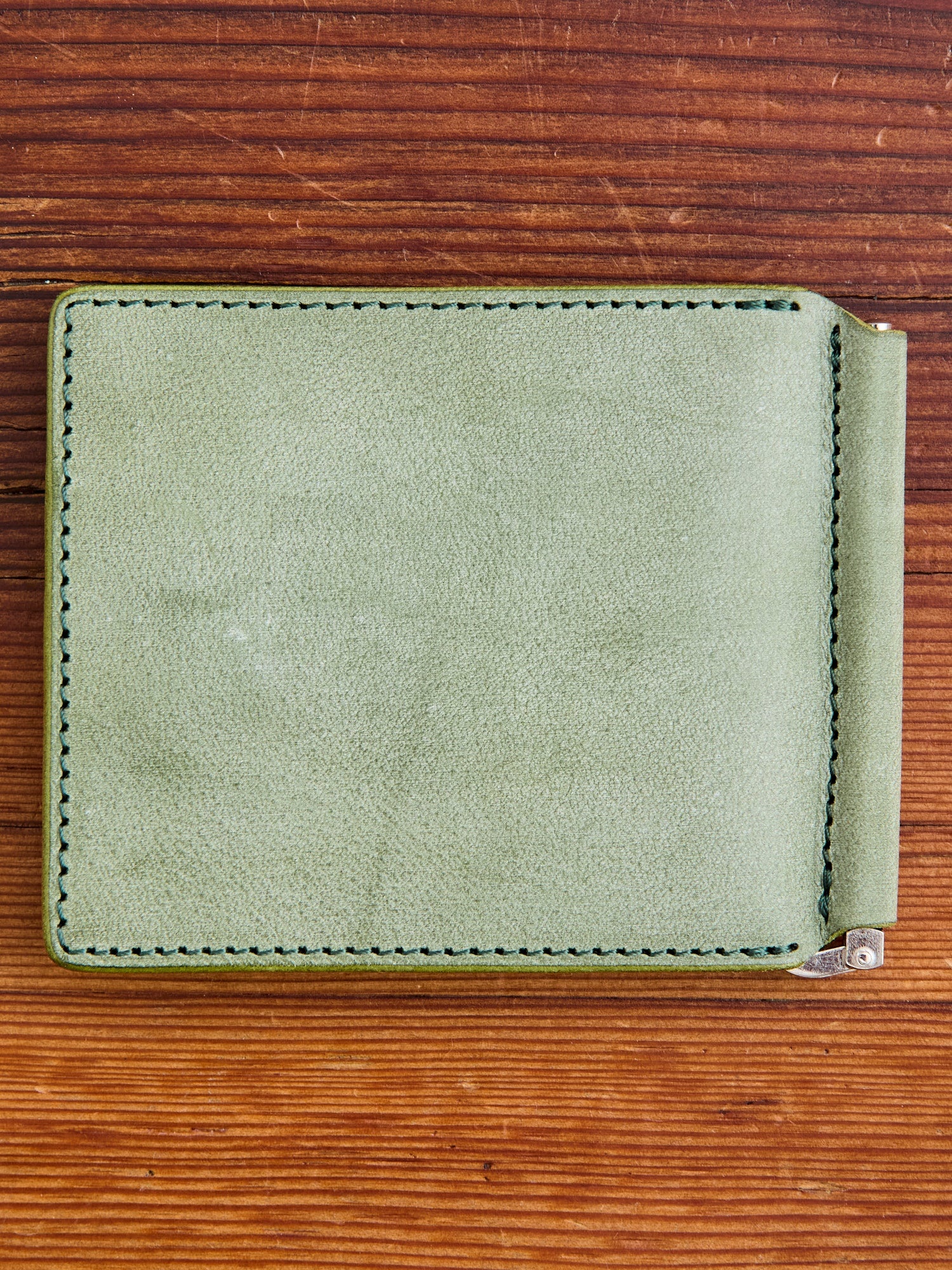 Money Clip Wallet in Green - 7