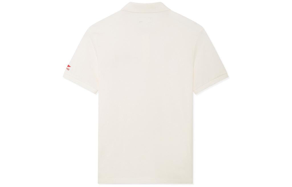 Li-Ning Lifestyle Polo Tee 'White Red' APLS243-1 - 2