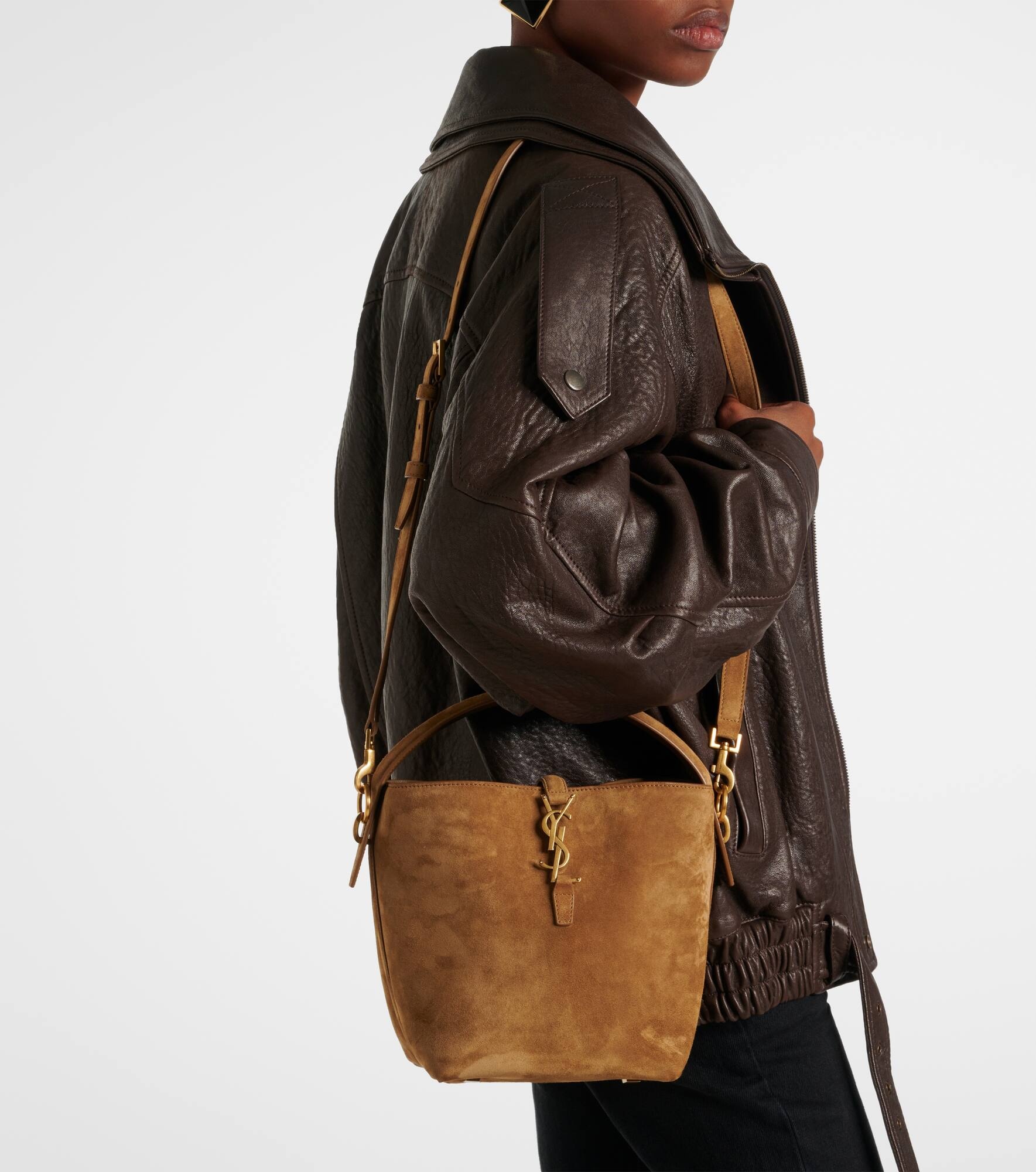 Le 37 Small suede bucket bag - 2