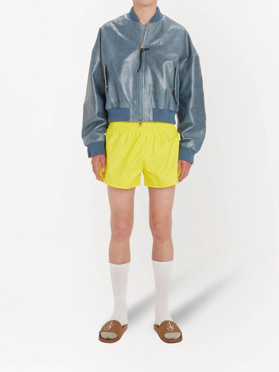 JW Anderson rear Anchor-logo track shorts outlook