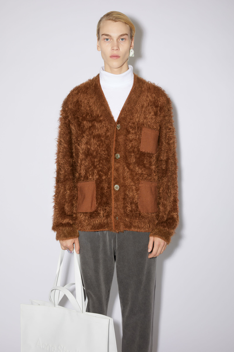 Acne Studios Knitted cardigan - Tobacco brown outlook