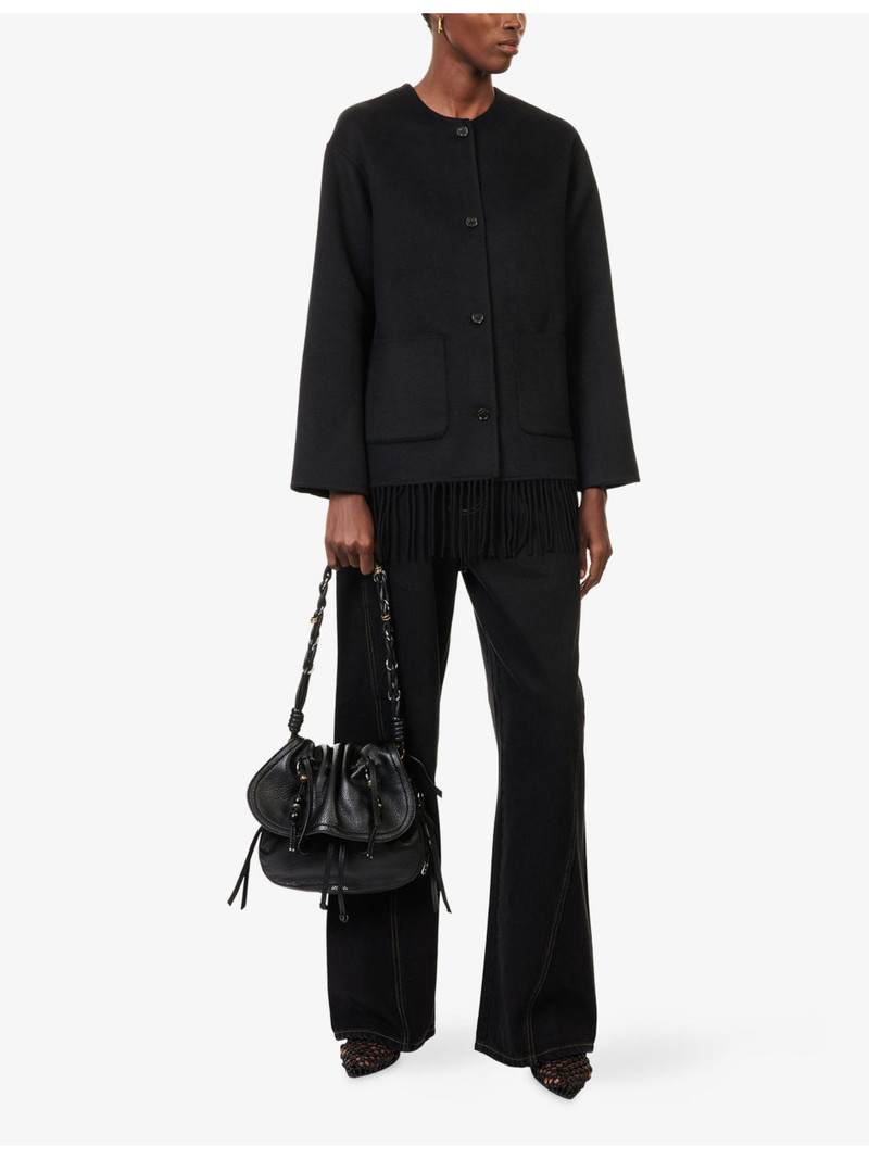 Rails Tomoko Fringed Wool-Blend Jacket outlook