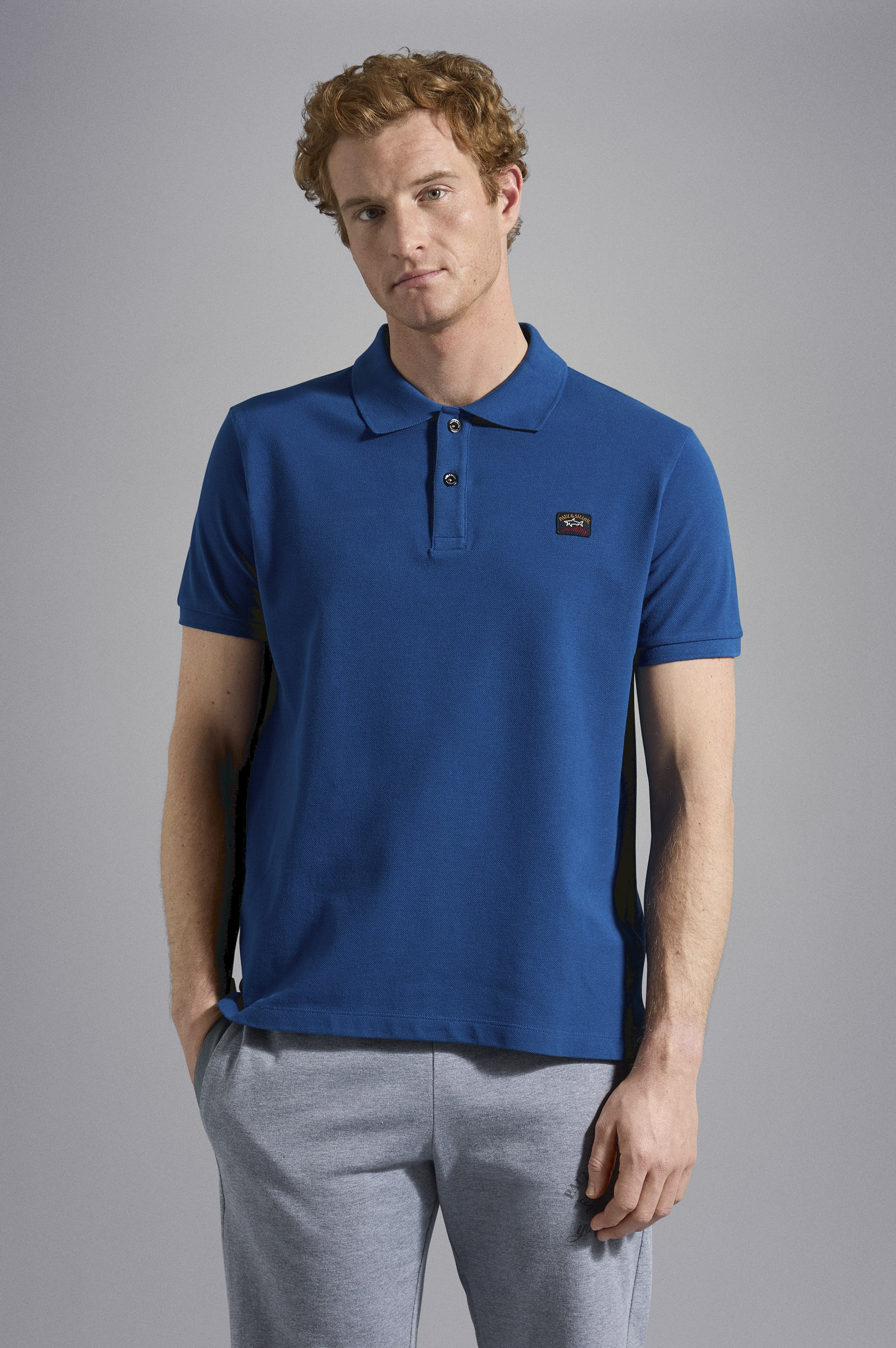 COTTON PIQUÉ POLO WITH ICONIC BADGE - 6