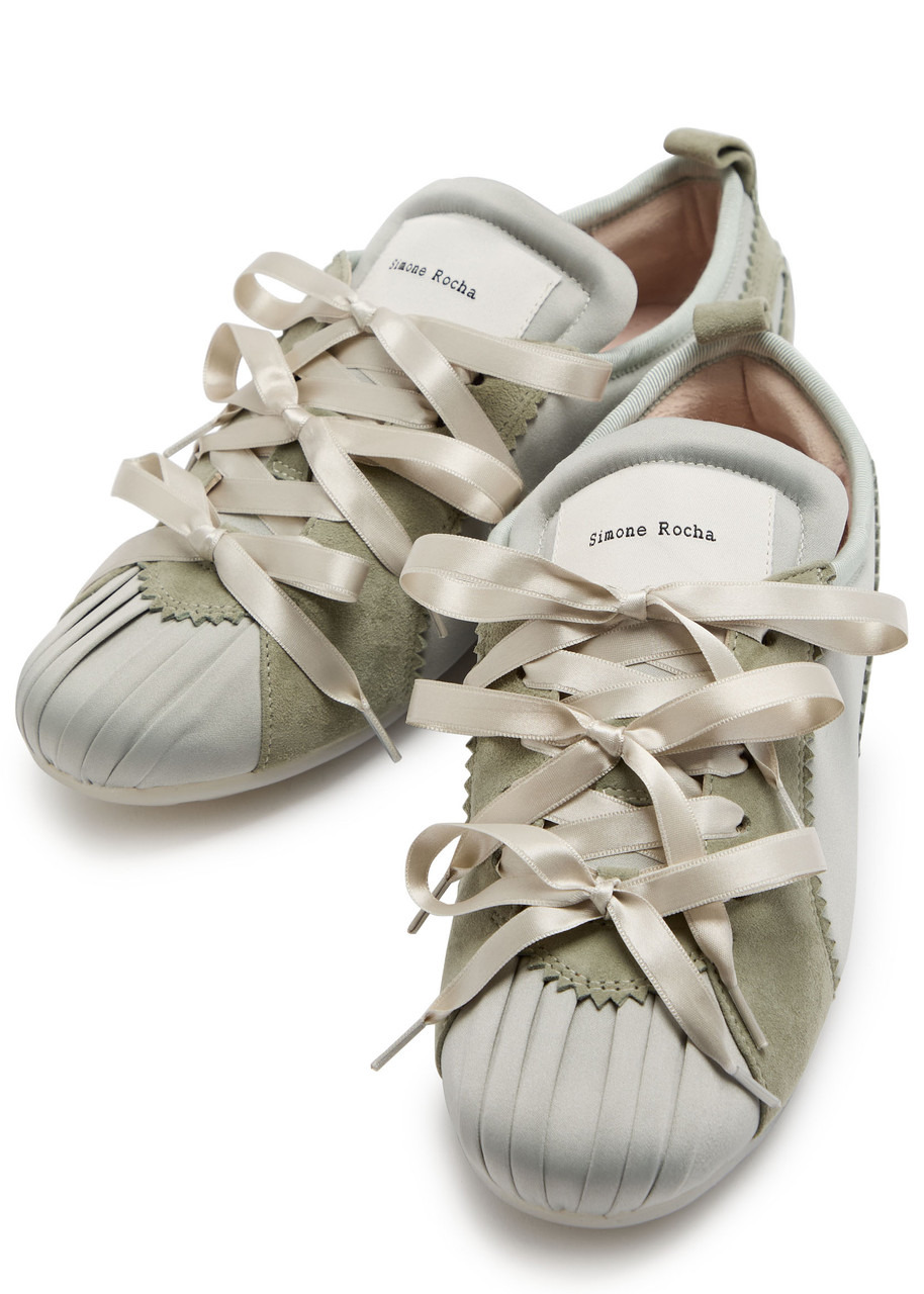 Simone Rocha Ballerina Grip Panelled Satin Sneakers - 3