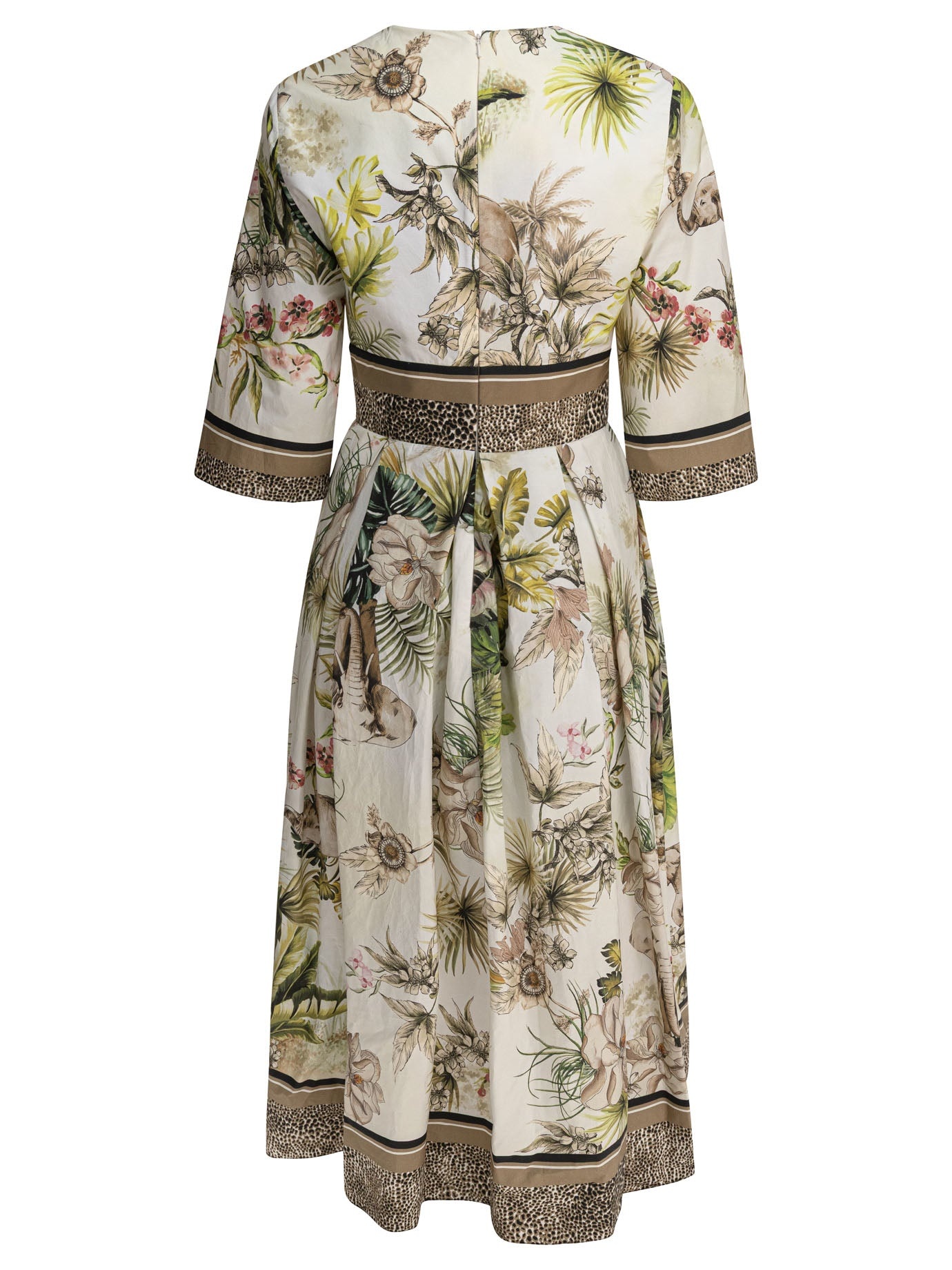 Elie Saab Printed Cotton Midi Dress Foulard40 Printed Cotton - 2