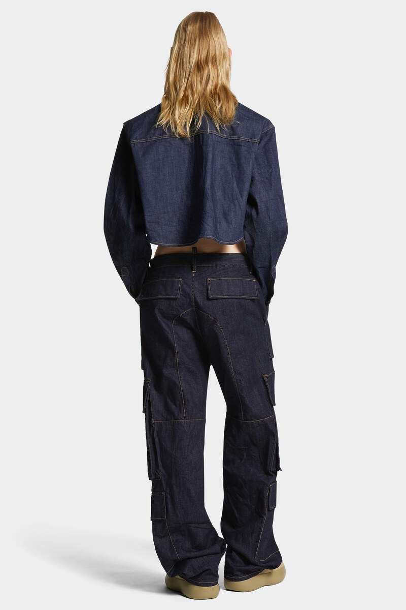 ICON DARK WASH EROS CARGO PANT - 4