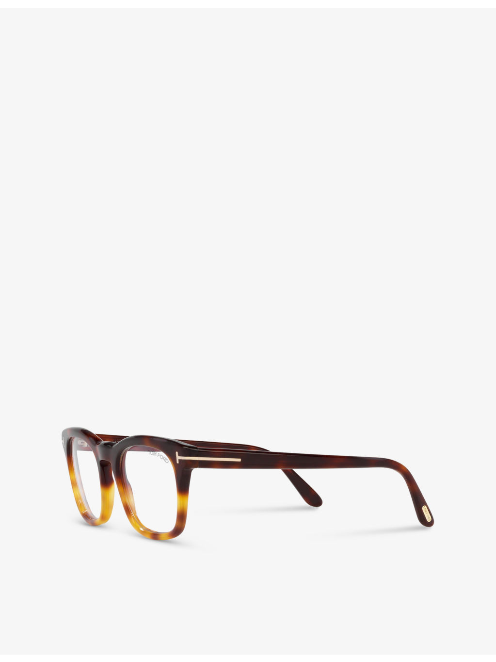 FT5870 rectangle-frame tortoiseshell acetate optical glasses - 3