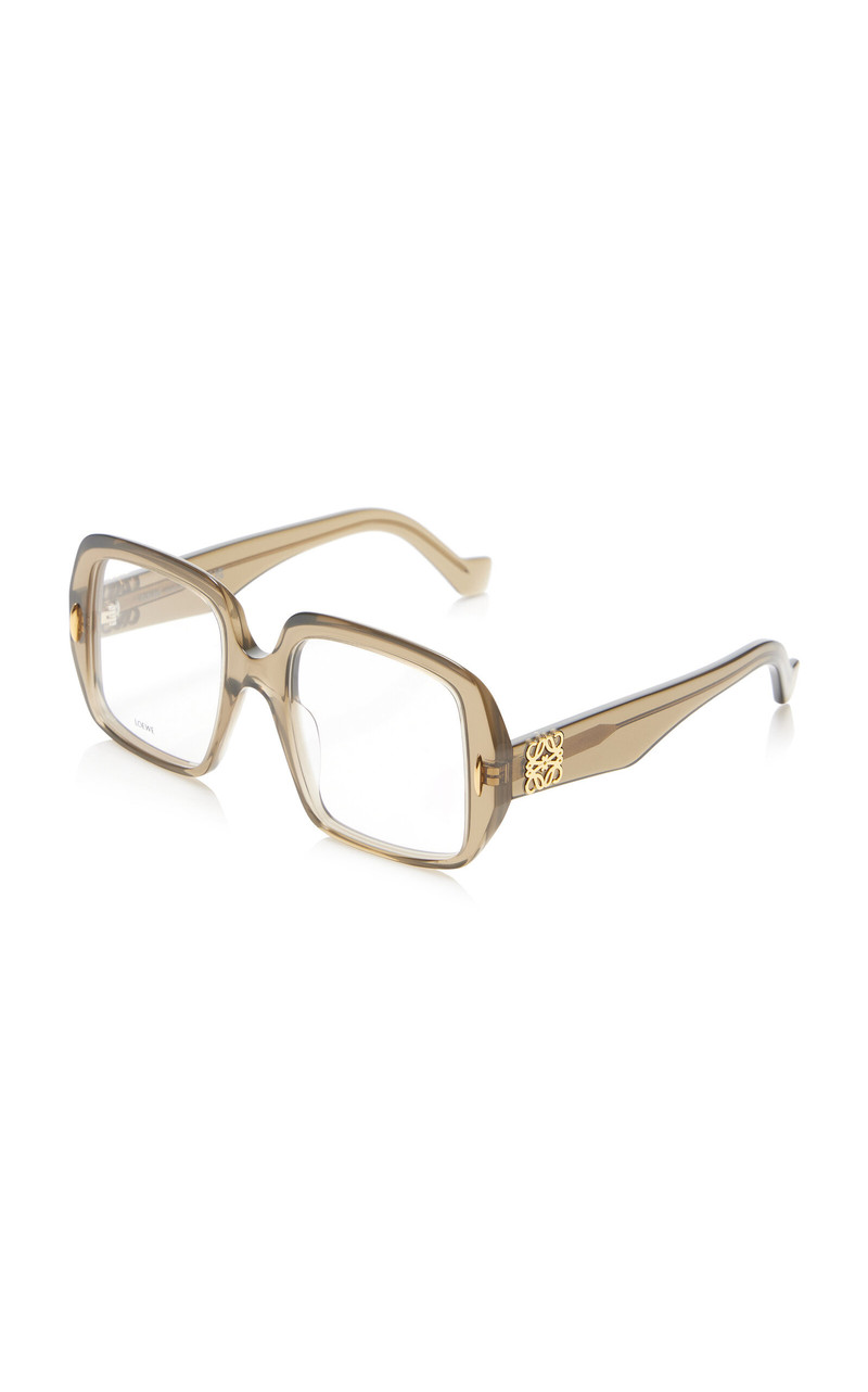 Square-Frame Acetate Glasses neutral 3