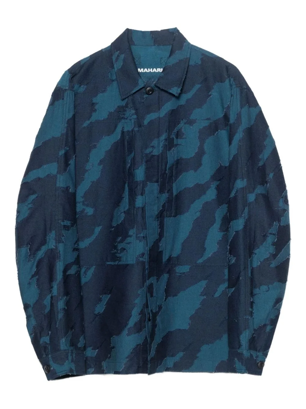 Bonsai camouflage-print button-up shirt - 1