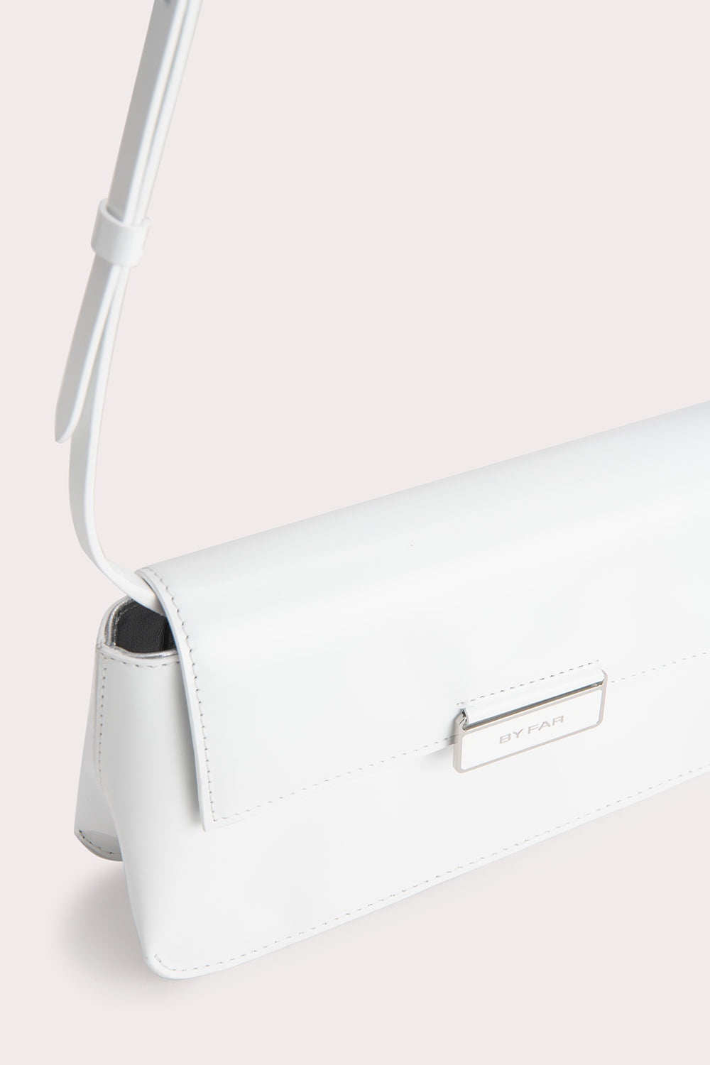 TILDA POCHETTE WHITE SEMI PATENT LEATHER - 3