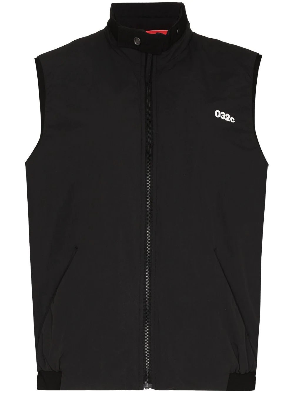 high neck zipped gilet - 1