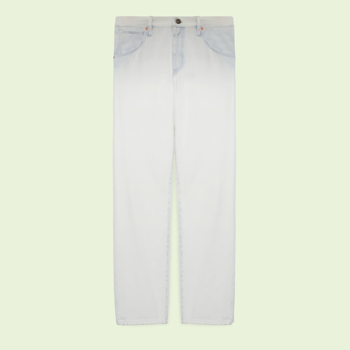 Gucci Lovelight denim pant with embroidery - 2