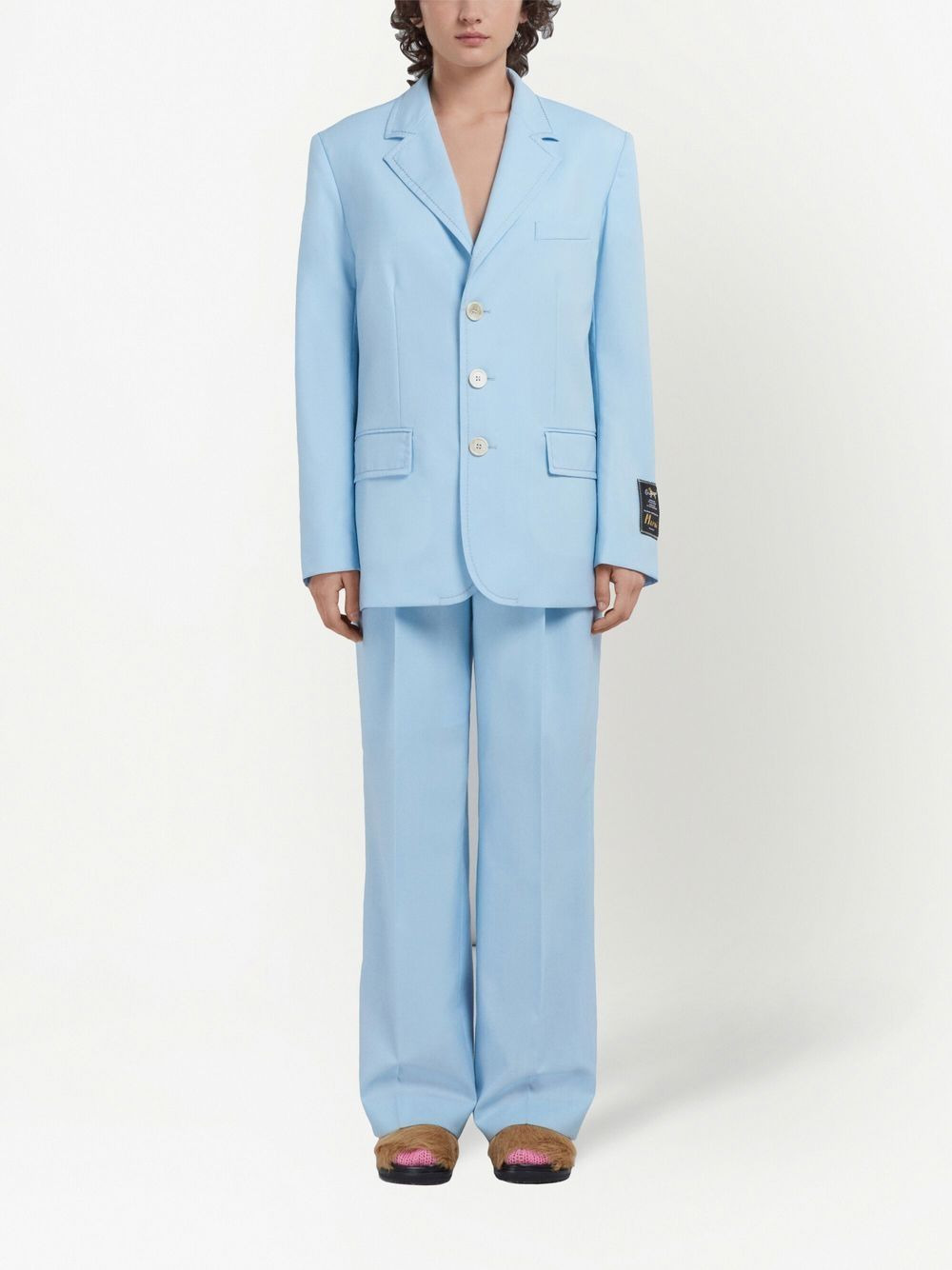 wide-leg tailored trousers - 2