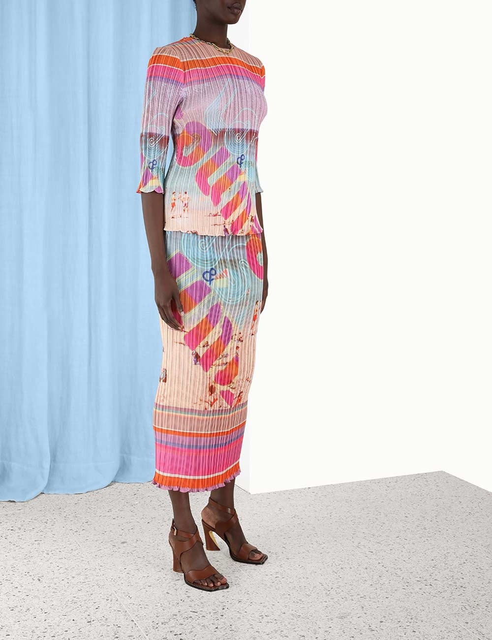 WONDERLAND PLEATED SKIRT - 3