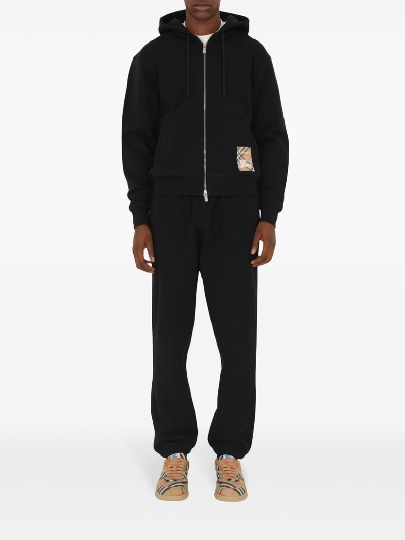 Burberry checked cotton track pants outlook