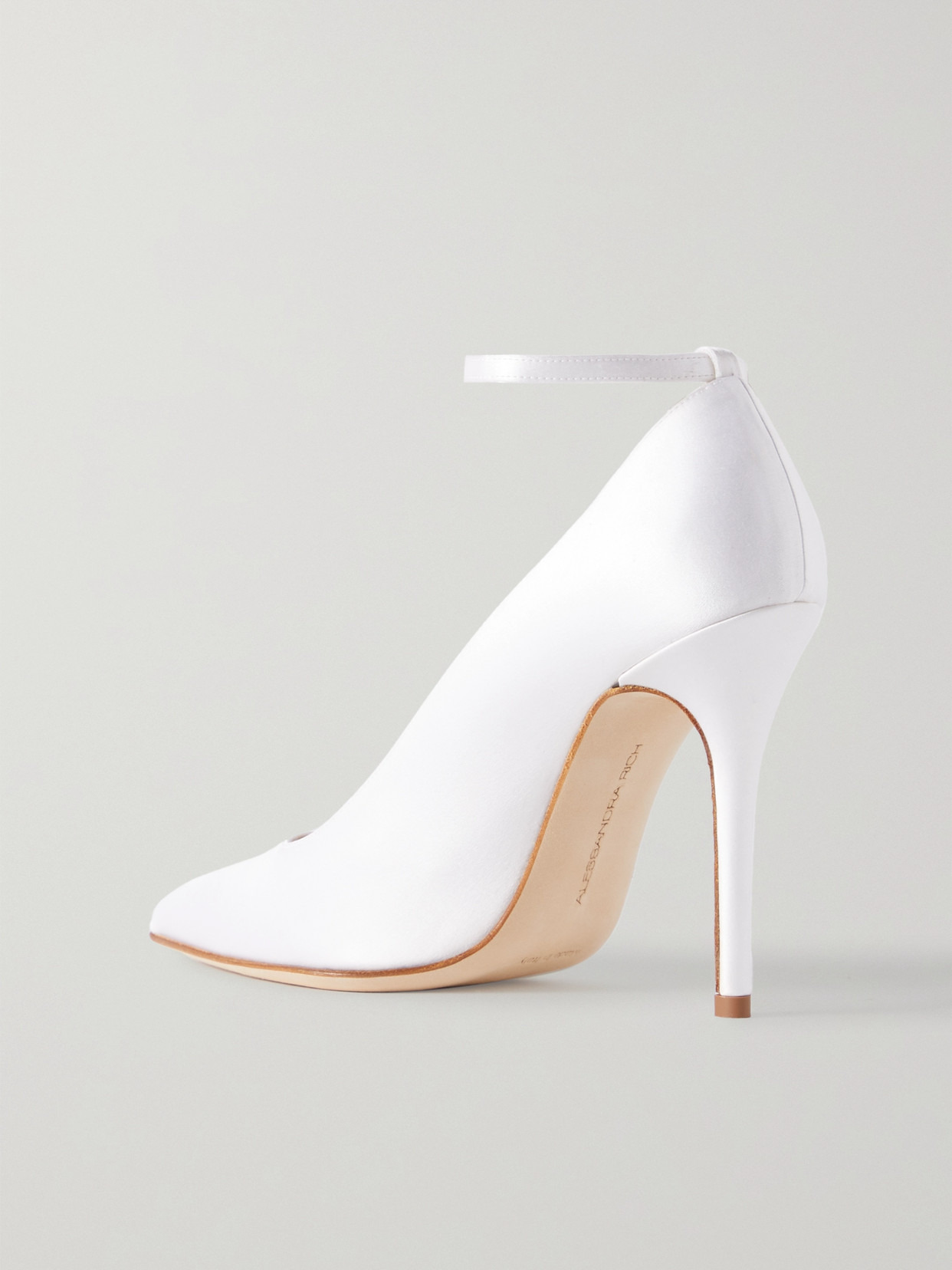 Crystal-embellished Silk-satin Pumps - 3