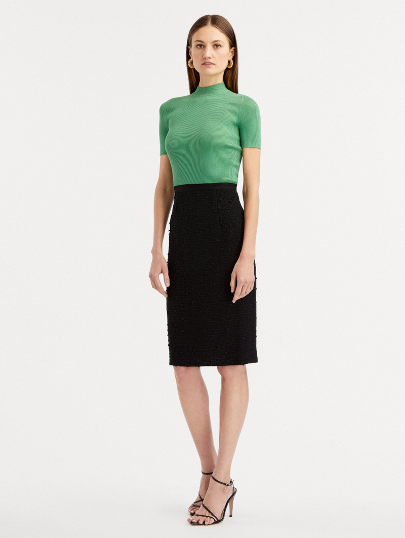 Oscar de la Renta RIBBON TWEED PENCIL SKIRT outlook