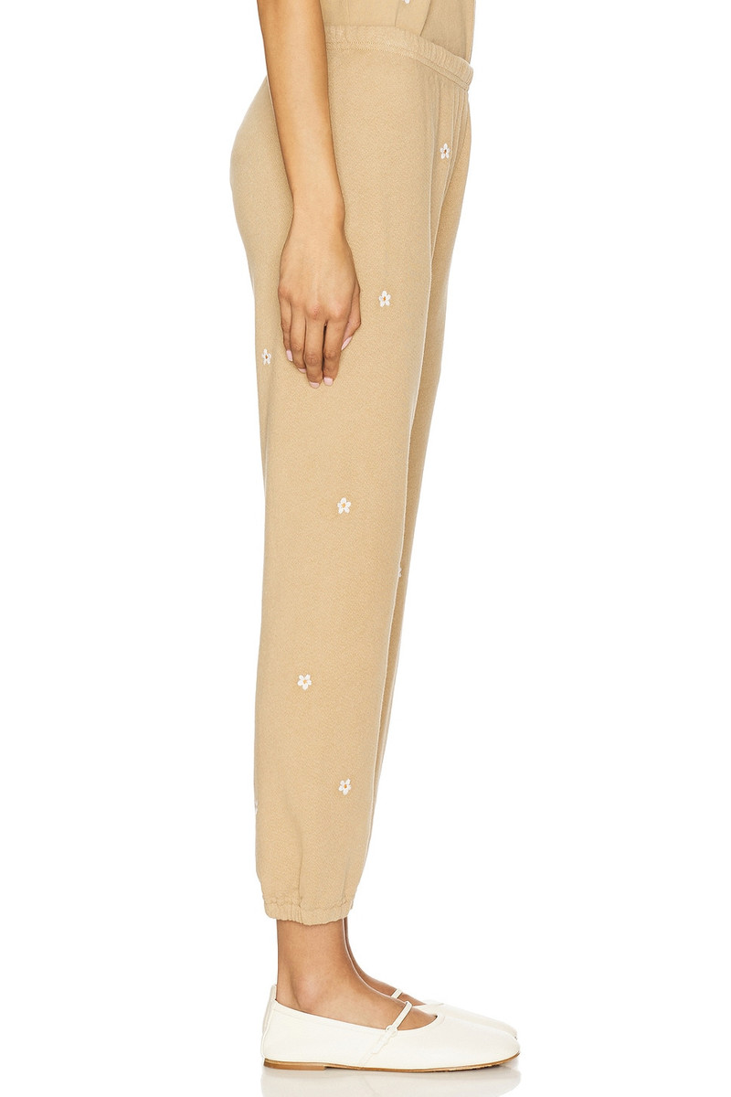THE GREAT. The Stadium Sweatpant With Daisy Embroidery outlook