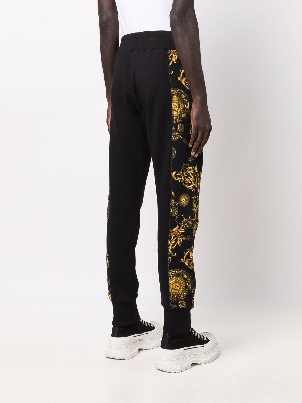 baroque-print track pants - 4