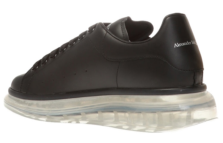(WMNS) Alexander McQueen Oversized Sneaker 'Black Clear Sole' 611698WHX981070 - 3