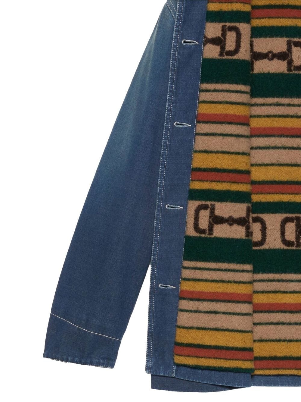 longline denim jacket - 5