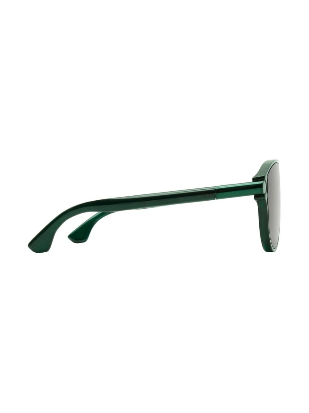 Tubular pilot-frame sunglasses - 4