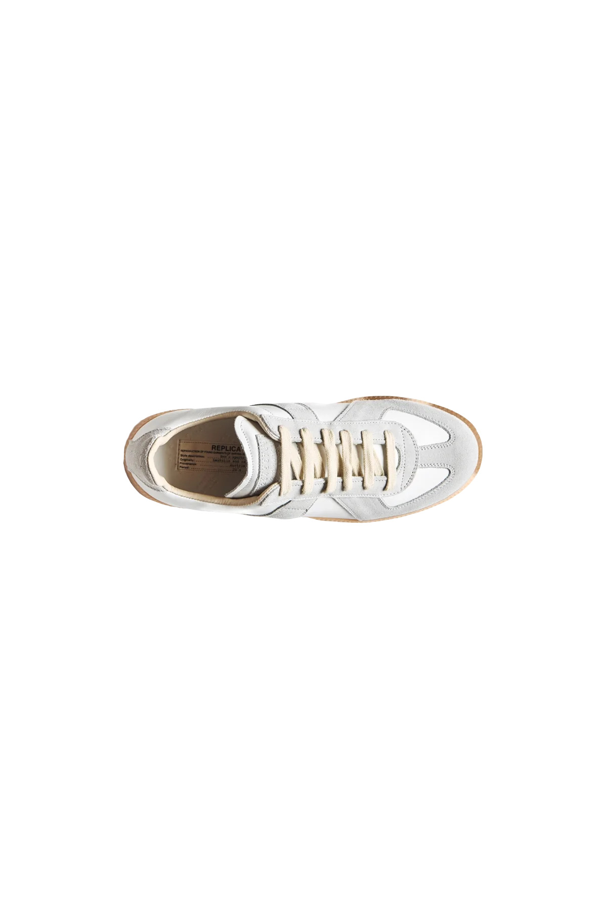 Maison Margiela Replica Low Top Sneakers In White - 4