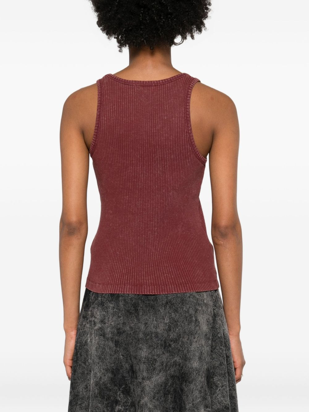 ribbed scoop-neck tank top - 4