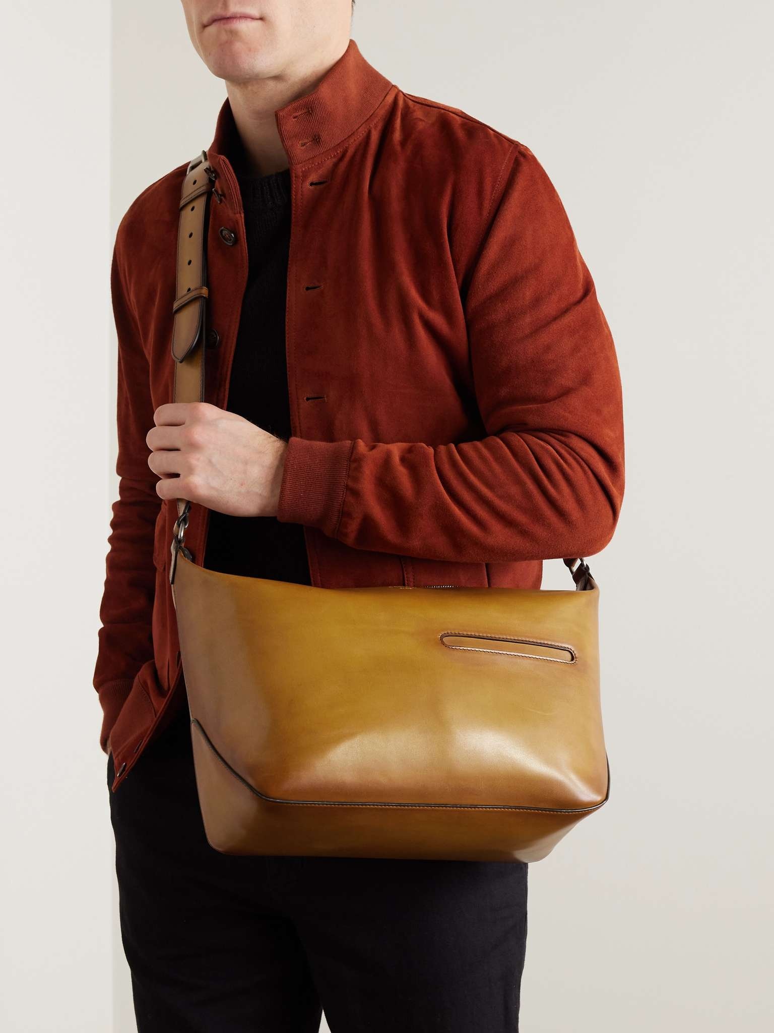 Venezia Leather Messenger Bag - 2