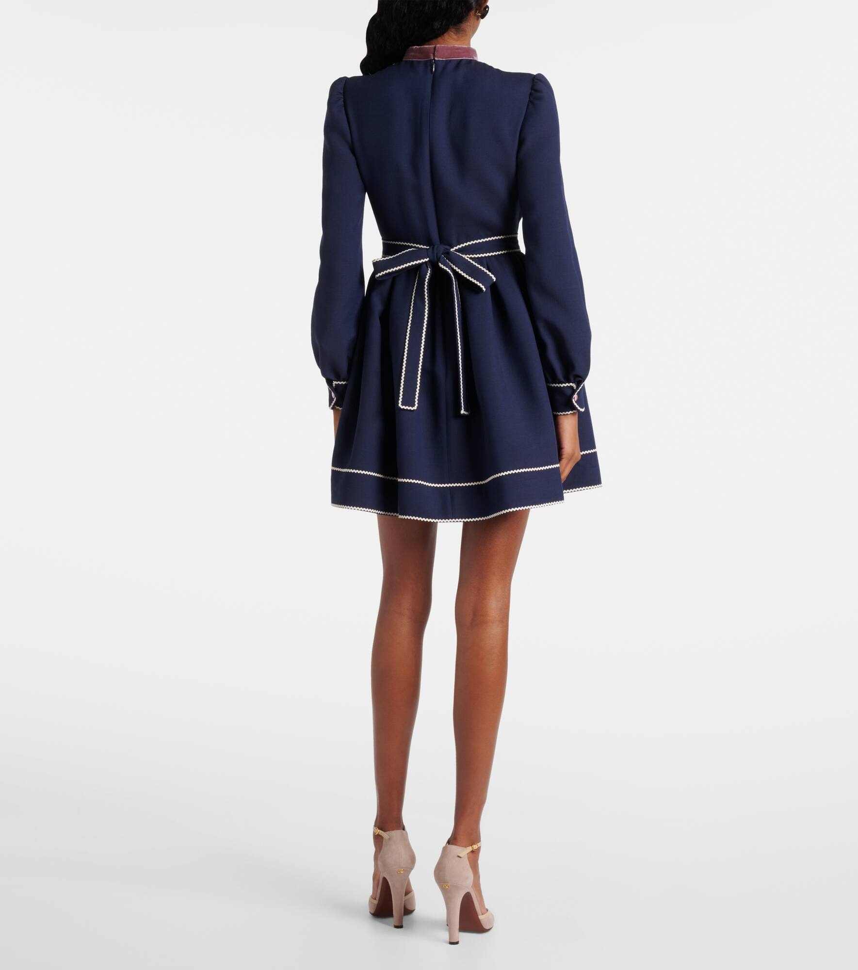 Crepe Couture bow-detail minidress - 3