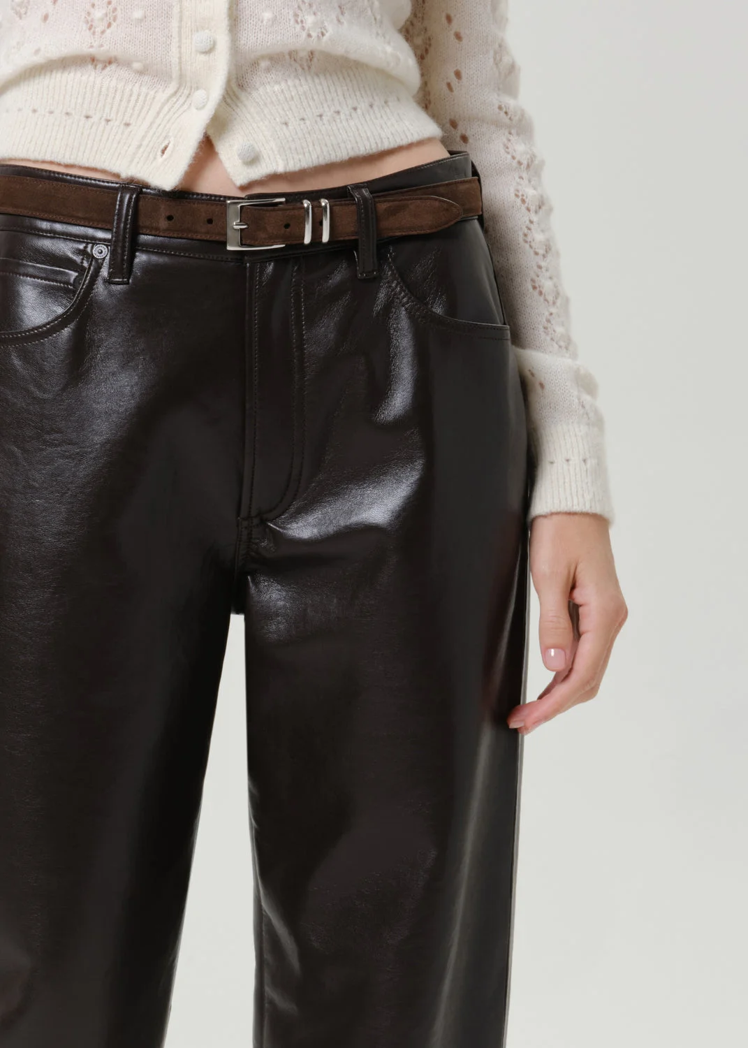 The Taper Jean In Chocolate Dark Brown - 1