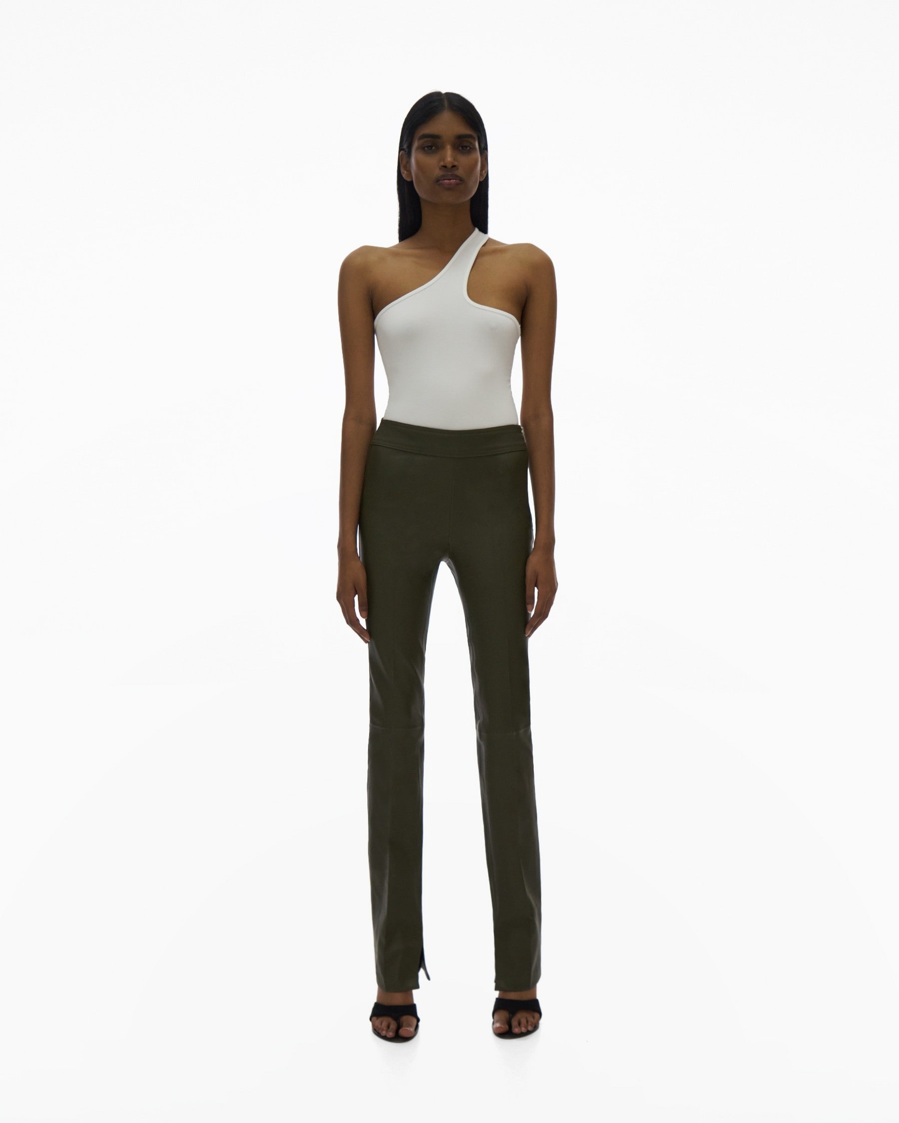 CORE SLIT LEATHER PANT - 2