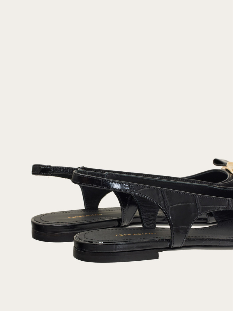 Slingback ballet flat with mini bow 3