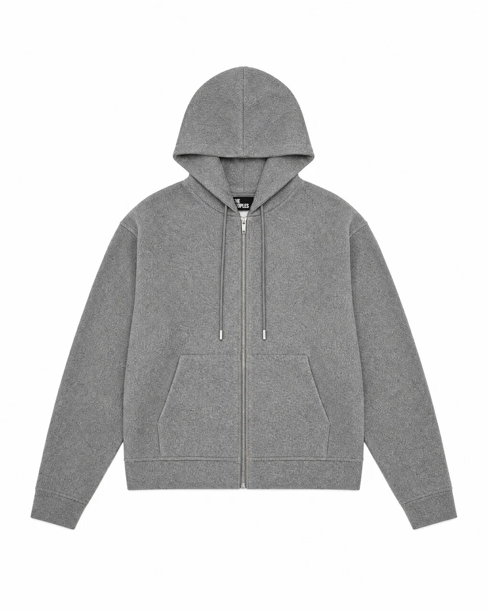 GRAY REVERSIBLE HOODED JACKET - 1