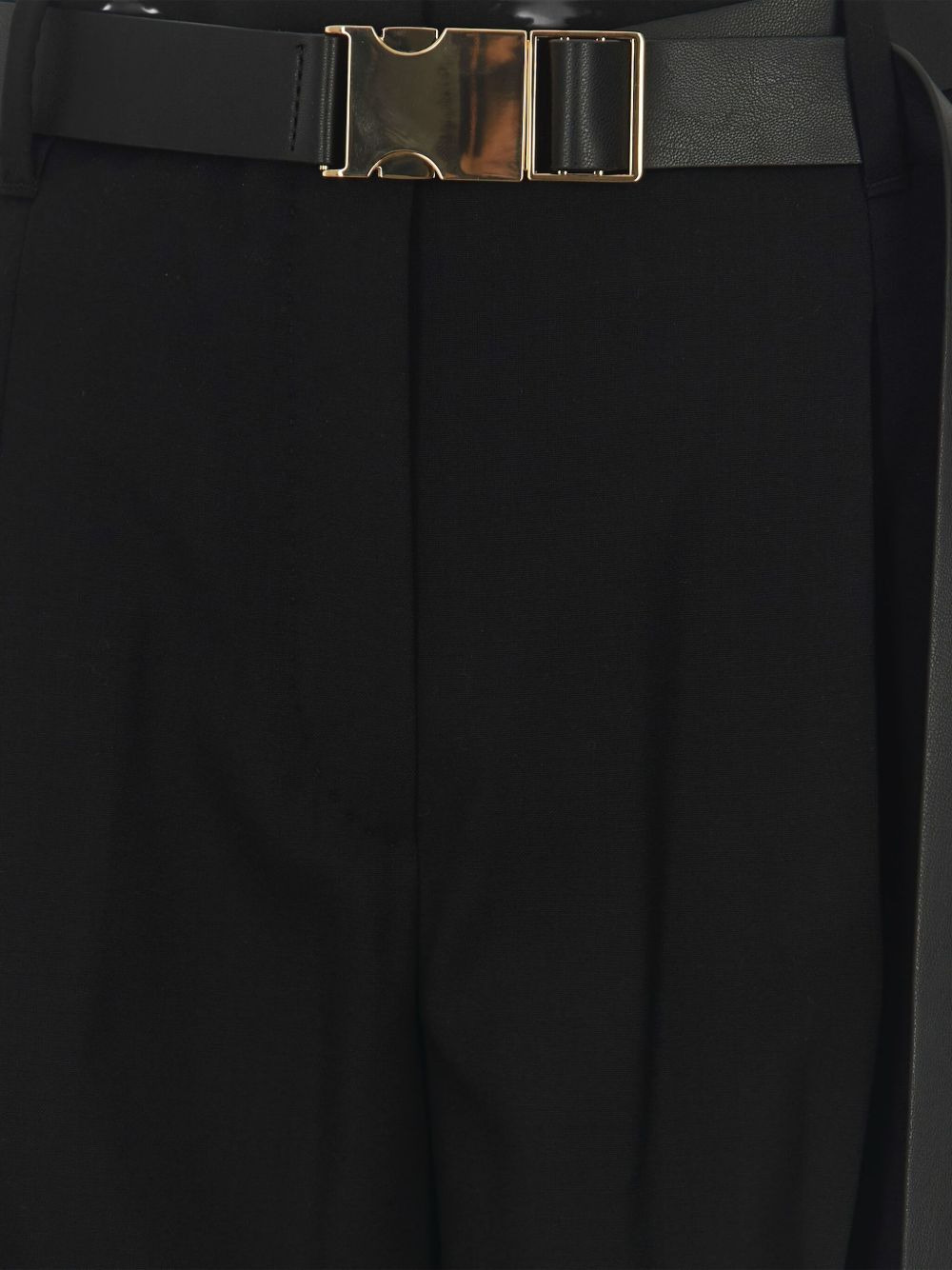 buckle-fastening pleated trousers - 2