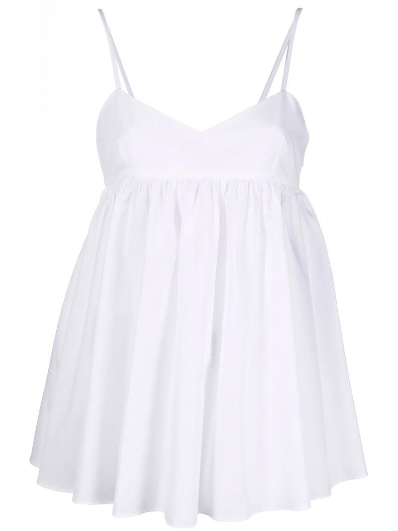 spaghetti-strap peplum top 1