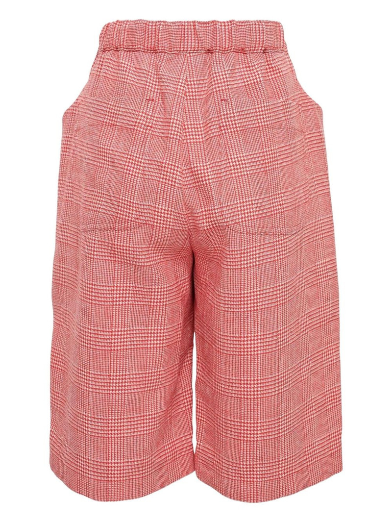 Noir Kei Ninomiya checkered-pattern tweed shorts outlook