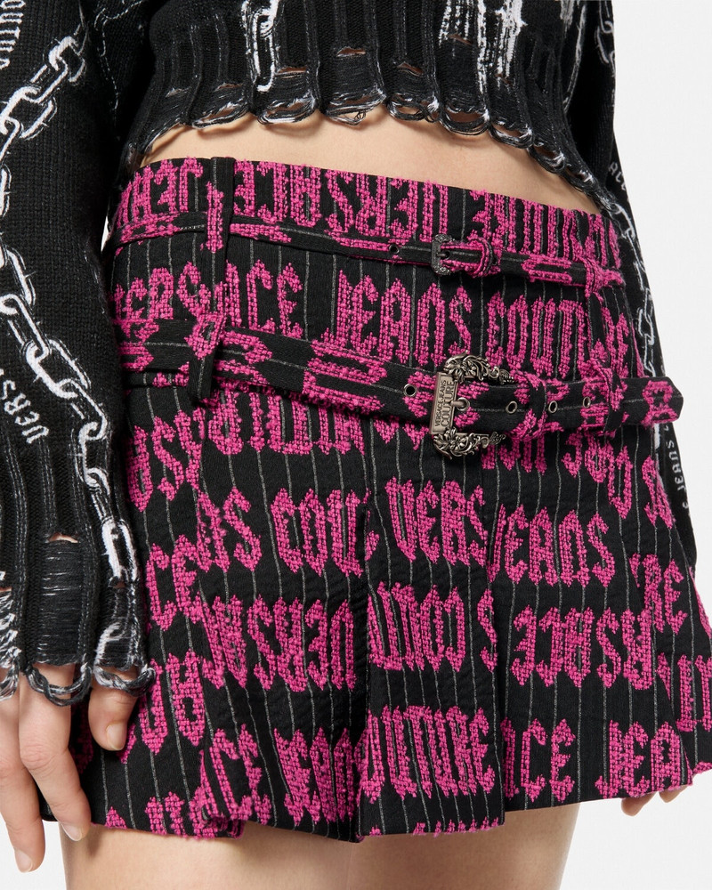 Logomania Pleated Mini Skirt 3