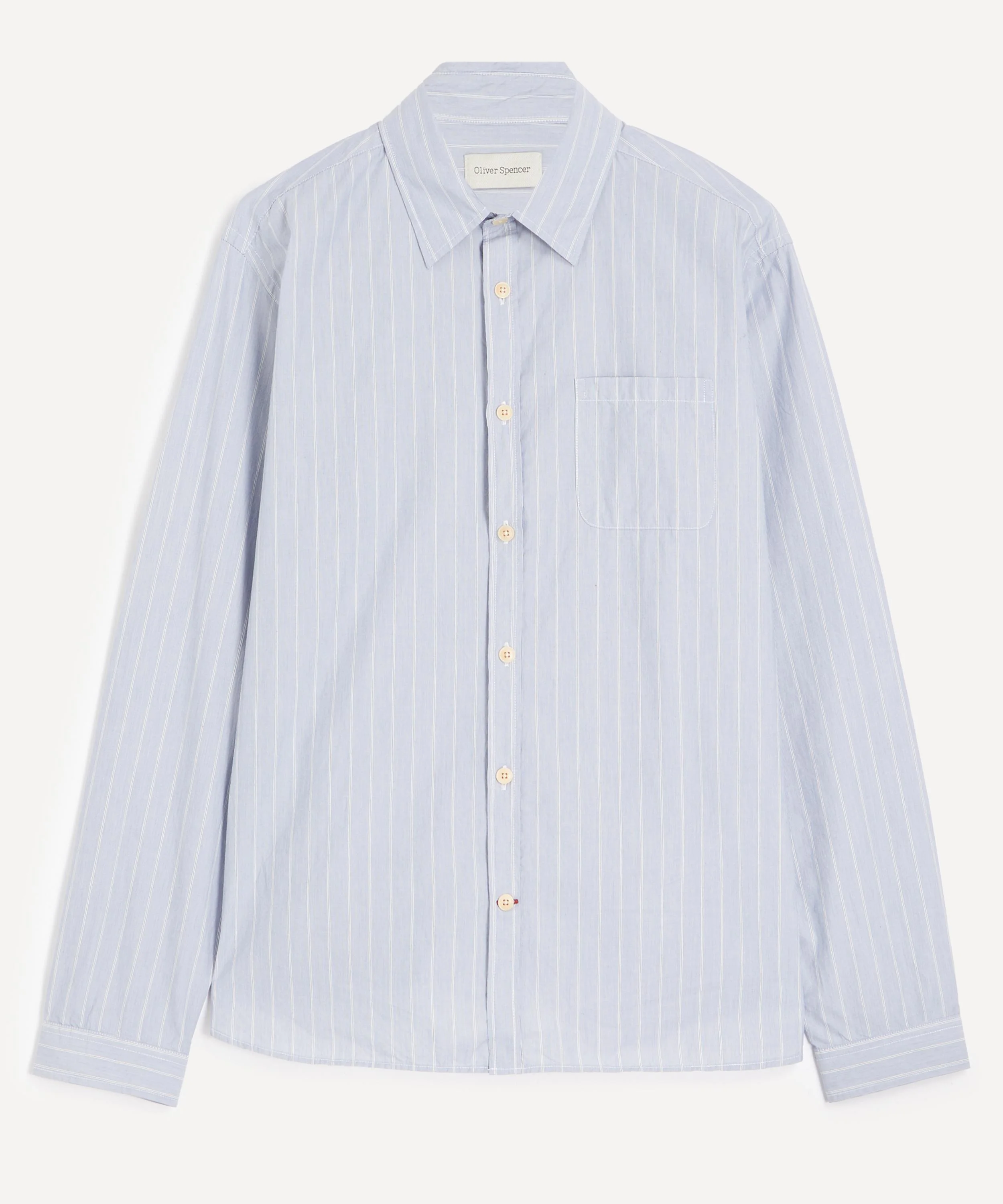 New York Special Pale Blue Pinstripe Shirt - 1